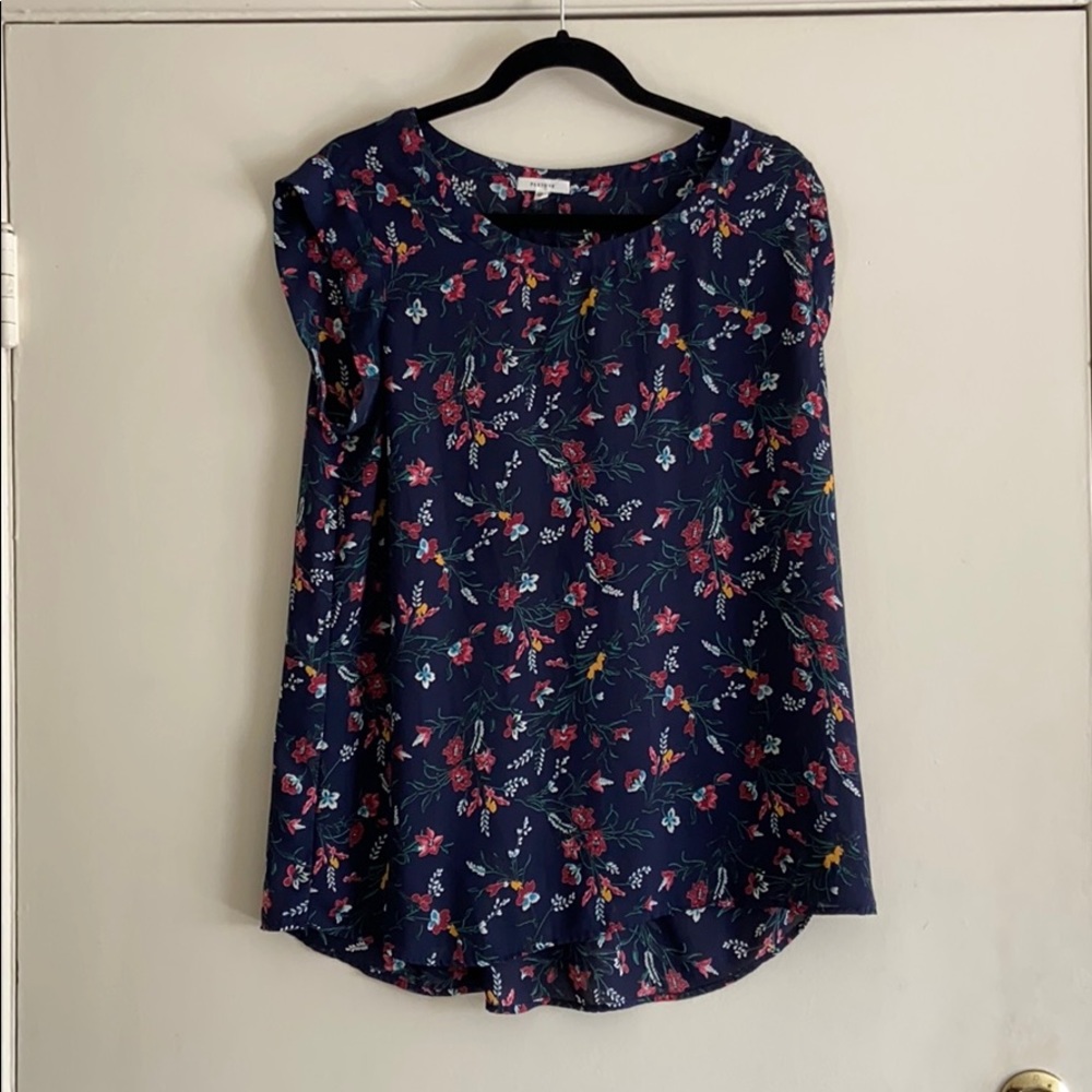 Pleione floral blouse